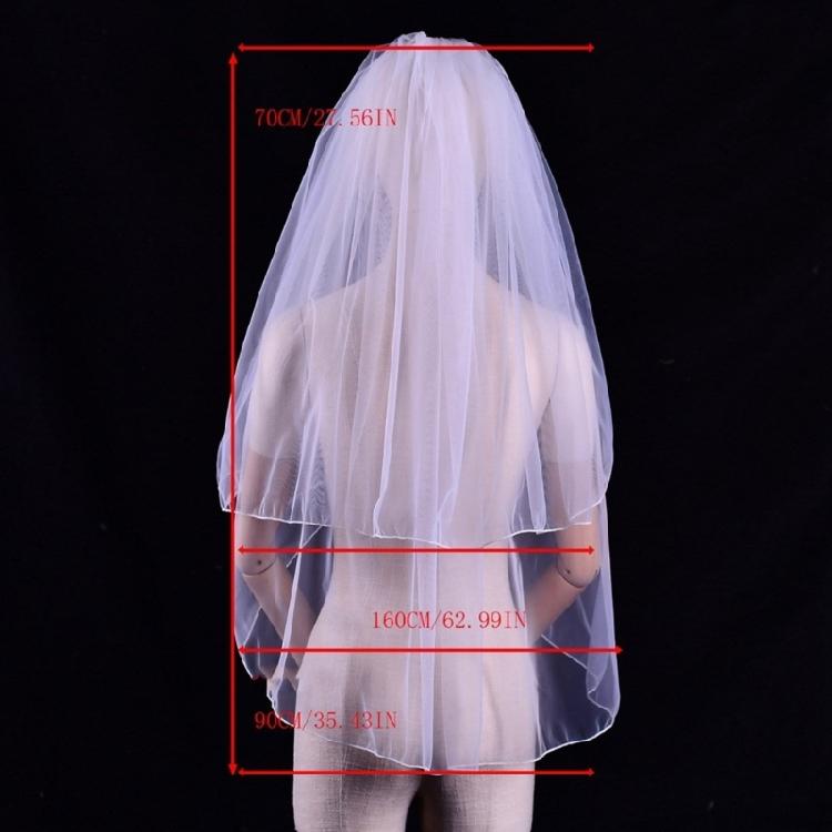 Wedding Veil for Wedding Party Bride Veil Sheer Head Scarf White