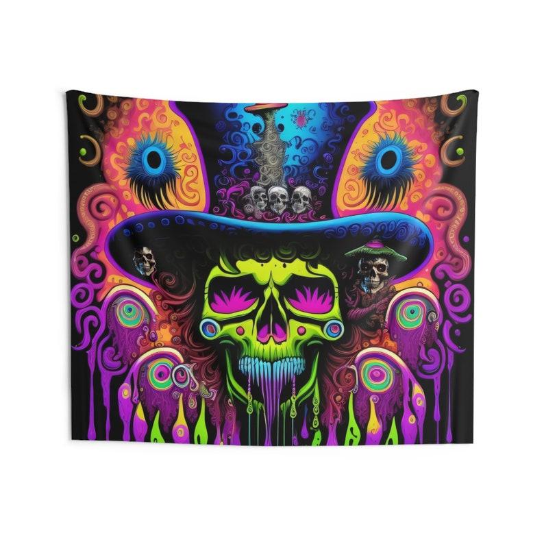 skeleton tapestry 75x100