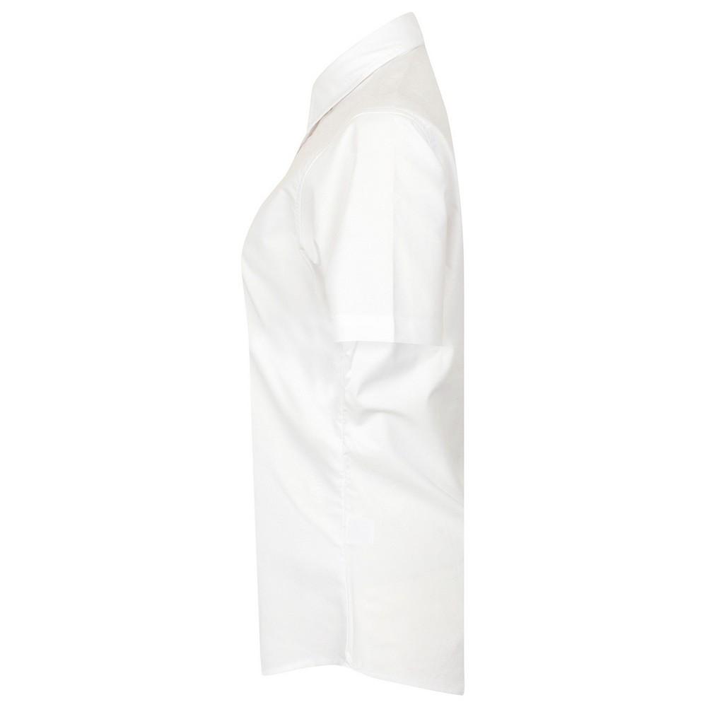 Henbury Womens/Ladies Oxford Classic Short-Sleeved Shirt