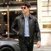 Antonio Men's Premium Sheepskin Leather Jacket with Silk Lining