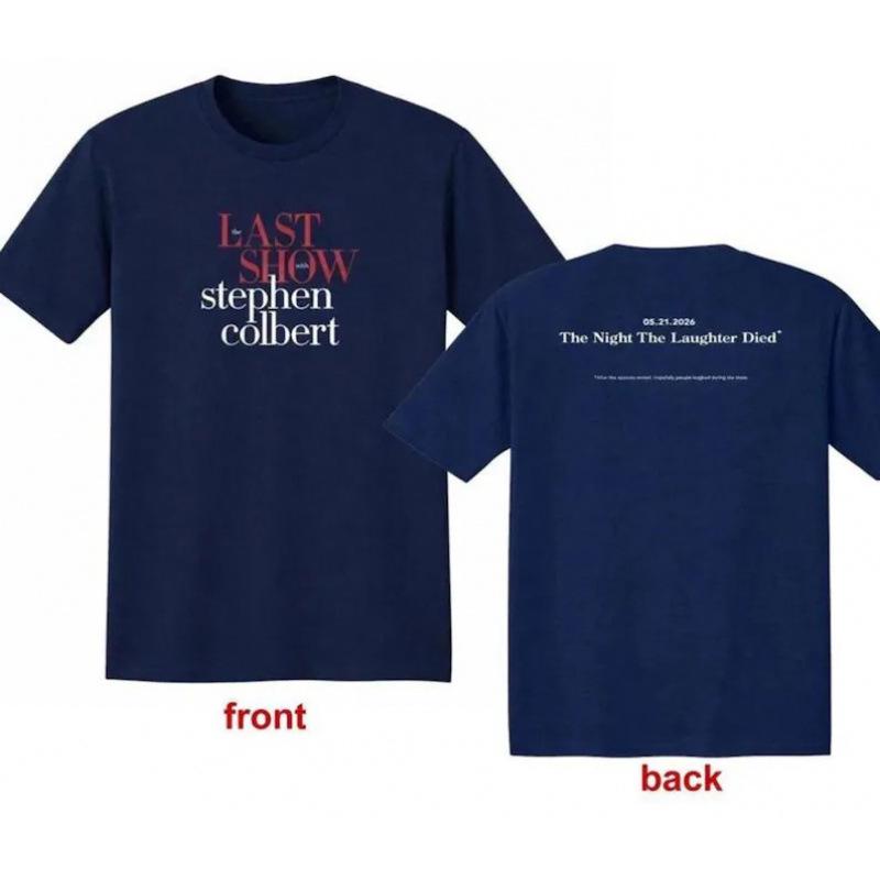 The Last Show with STEPHEN COLBERT 2026 T-Shirt, S тёмно-синий