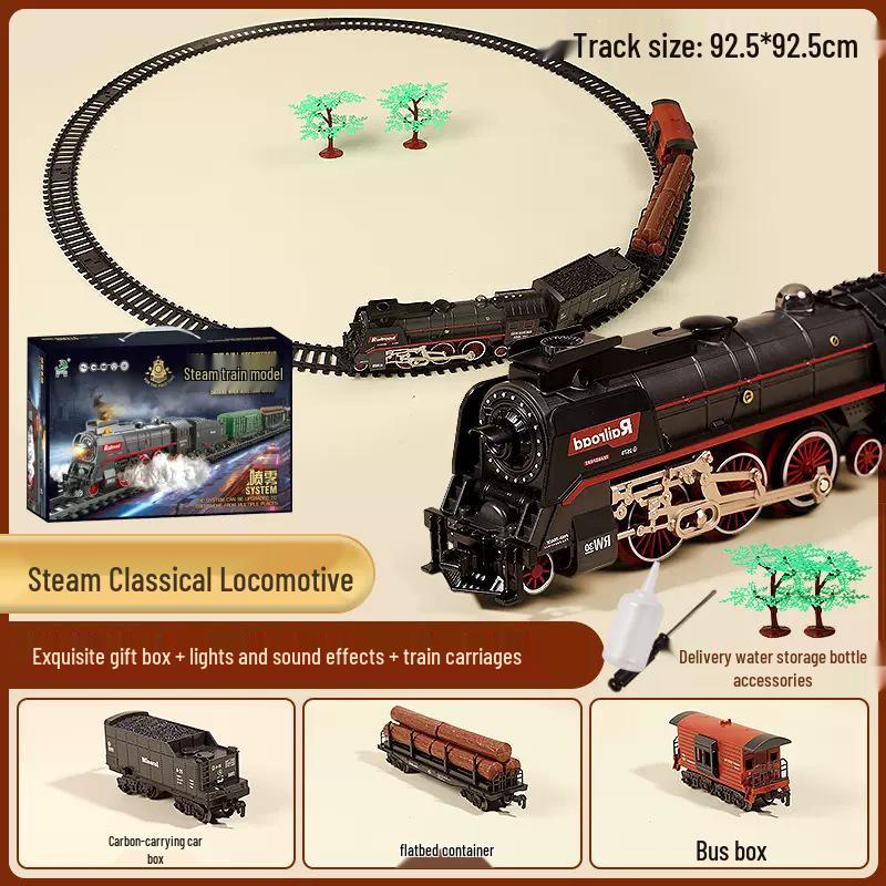 

Электрическая ностальгическая высокоскоростная железная дорога, игрушка-трек для детей