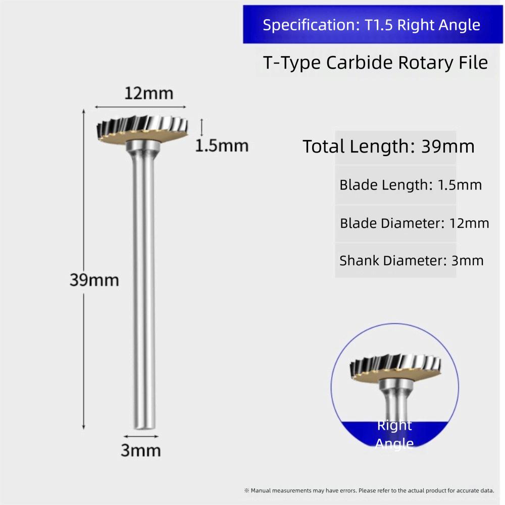 

Фреза з твердого сплаву Вольфрамова сталь Ріжуча Шліфувальна Головка Деревообробка Метал Різьба Carbide Cutter T1.5