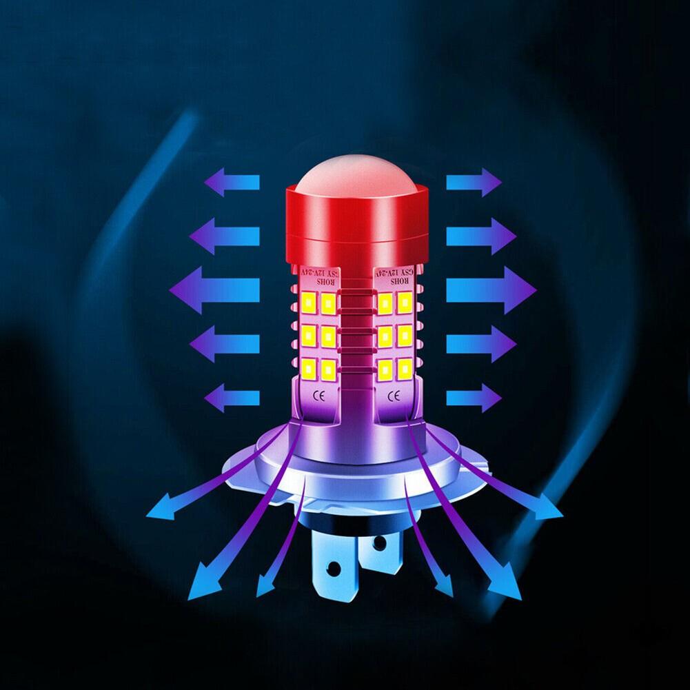 2 Pieces H7 LED Bulbs Kit 8.5*4.0 Cm H7 Super Bright 6000K Waterproof