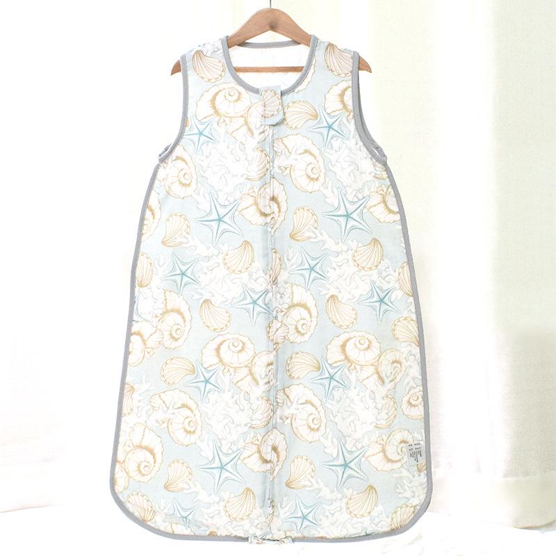 Sac de dormit convertibil pentru bebeluși din muselină de bumbac bambus cu picioare separabile - Primăvară/Vară