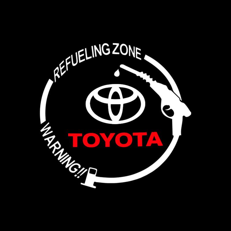 

Виниловая светоотражающая наклейка на крышку бензобака с автомобильным значком, аксессуары для Toyota TRD E150 E120 Land Cruiser 200 Chr Corolla Yaris Rav4 TOYOTA белый