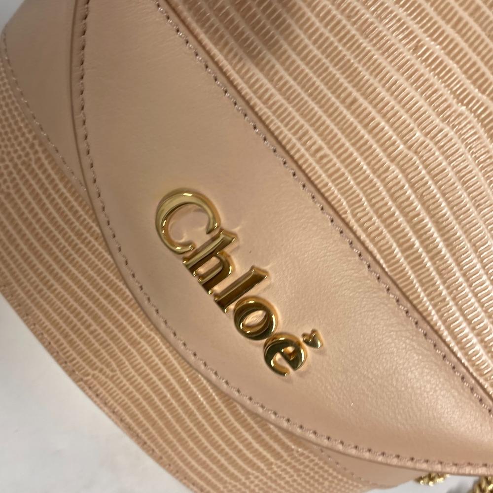 Chloe logo Abbey Rock Small 2WAY Hand Bag Crossbody Pochette Shoulder Bag