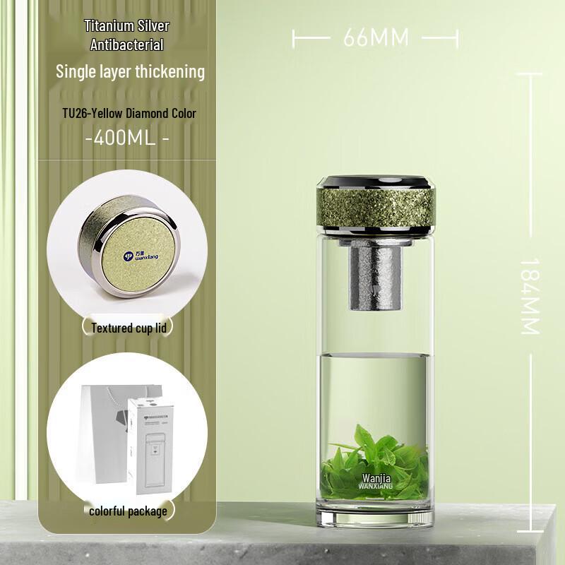 WANXIANG High-End Borosilicate Glass Water Cup