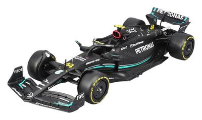 Bburago Scale Petronas F1 Team W14 44 with Hamilton Figure Finished Model 1/24 Mercedes-AMG (2023) E-Performance No. L. (Window Box) - (BUR28037H)