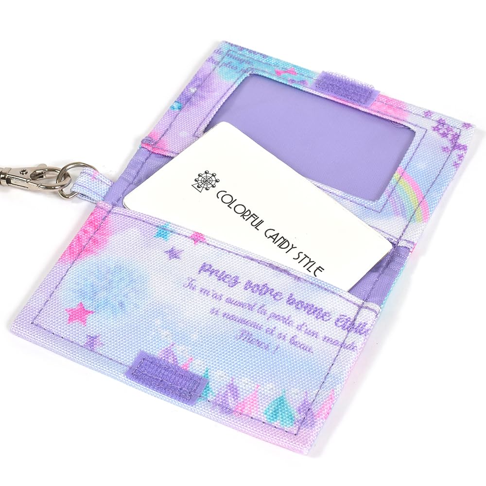 COLORFUL CANDY STYLE Pass Case PET Unicorn Fantasy