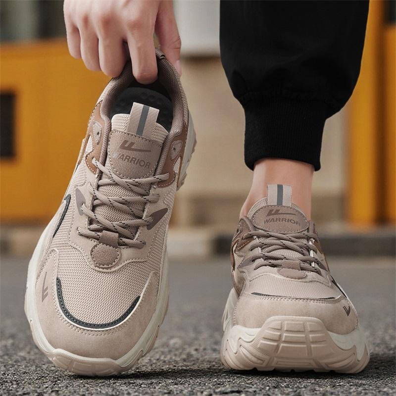 Warrior Casual Sports Fashion Classic Trendy Versatile Non-Slip Wear-Resistant Supportive Balance Increased Height Low-Top Hiking Shoes WXY(S)-5434N02