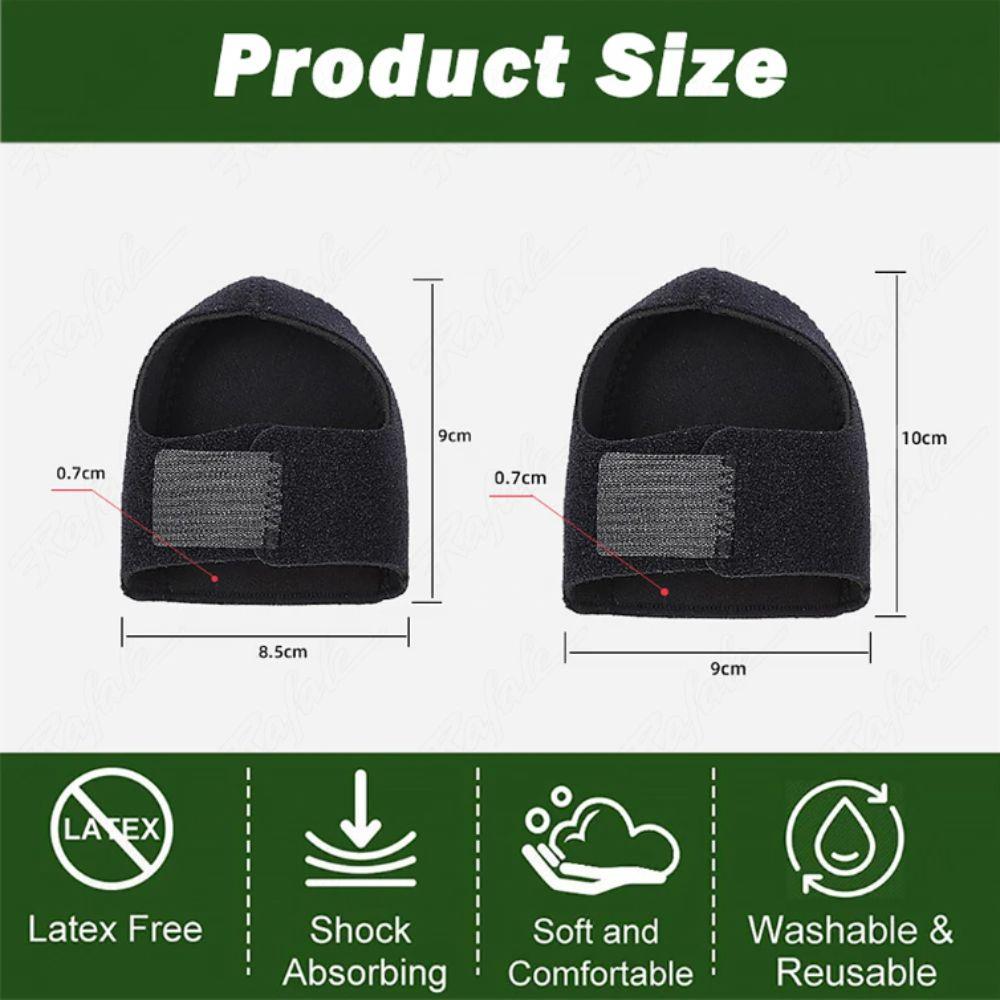 Adjustable Straps Silicone Heel Pads Shock Absorption Support Cushion Fasciitis Protector Gel Material Heel Socks