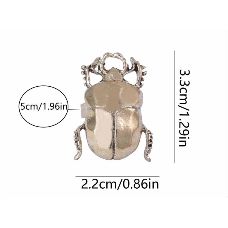 Personalized Trendy Retro Creative Design Sense Insect Living Ring Versatile Casual Daily Women's Fashion Accessories