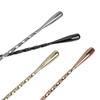 30/40cm Stainless Steel Stir Bar Spoon Mixing Ounces Cocktail Spoon Spiral Pattern Bartender Tools Teadrop Spoon Bar Tool