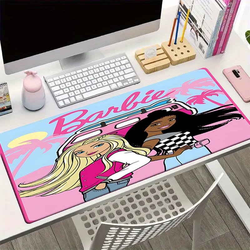 Barbie Theme Mouse Pad, Non Slip Rubber Base, Multifunctional Office & Home Decor, Perfect for Workspace Personalization.
