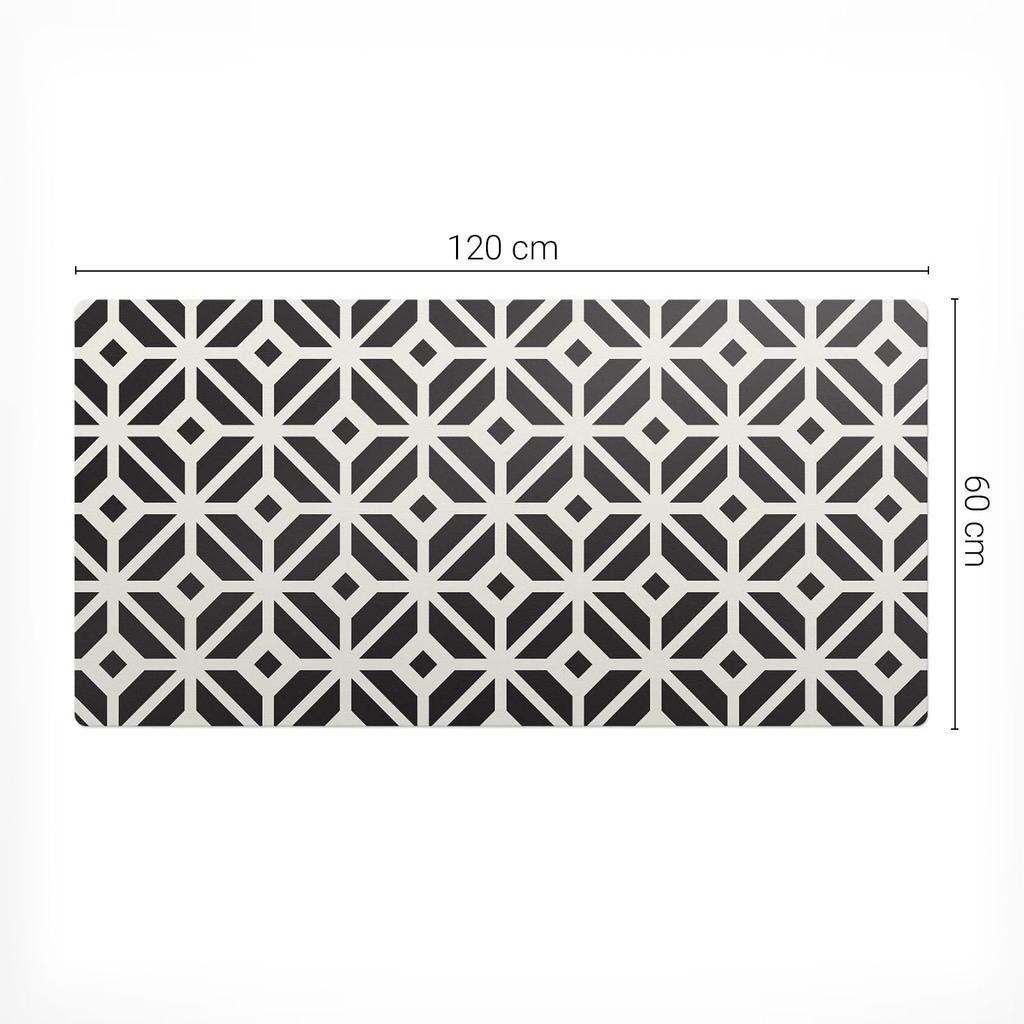 Podkładka Ochronna Na Biurko Ze Wzorem Geometryczny Wzór Retro 120X60 Cm