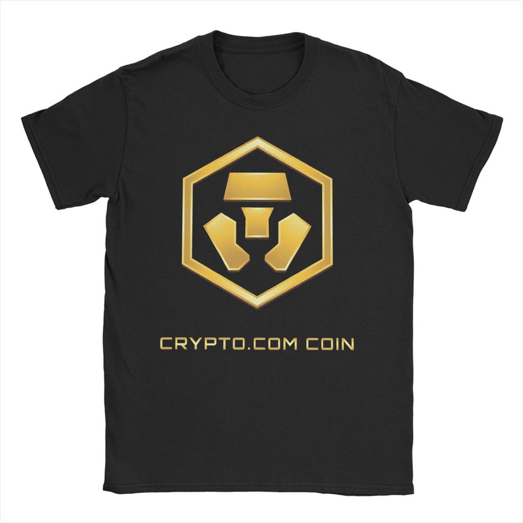 Coin cryptocurrency Logo T-Shirt Men Women  Vintage Cotton Tees O Neck Short Sleeve T Shirt Party Clothing