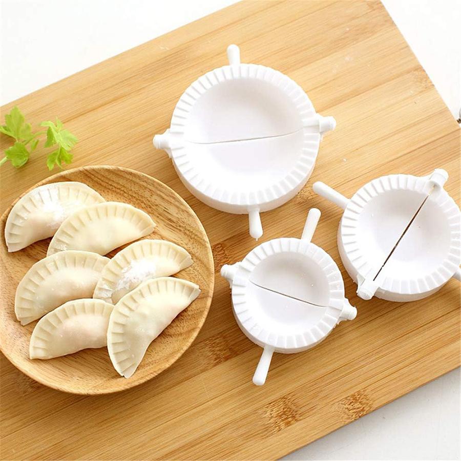 3pcs Ravioli Dumpling Maker Manual Chinese Dumpling Pie Ravioli Maker Mold Cutter Gyoza Empanada Mould Pastry Dough Press JXB