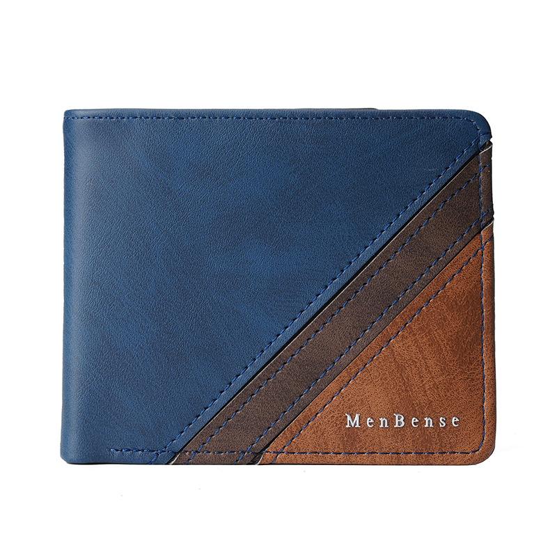 New Men'S Wallet Men'S Short Wallet Middle-Aged And Youth Wallet Large Capacity Multi-Card Wallet