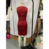 Rochie creion satinată elegantă, fără mâneci, cu decolteu barcă, Rochie midi bodycon slim cu talie înaltă, Ținută formală elegantă pentru birou, petrecere de afaceri, navetă zilnică