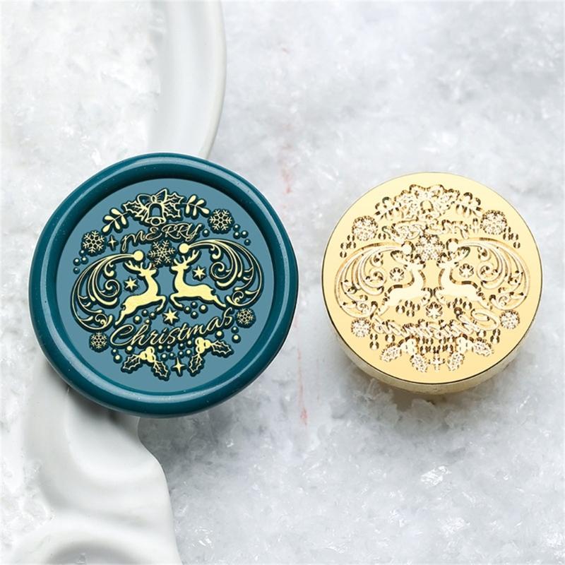 Emboss Sealings Wax Stamp Head Brasses Sealing Stamp Wax Seal Stamp Head Replacement for Envelope Sealing Greeting Card