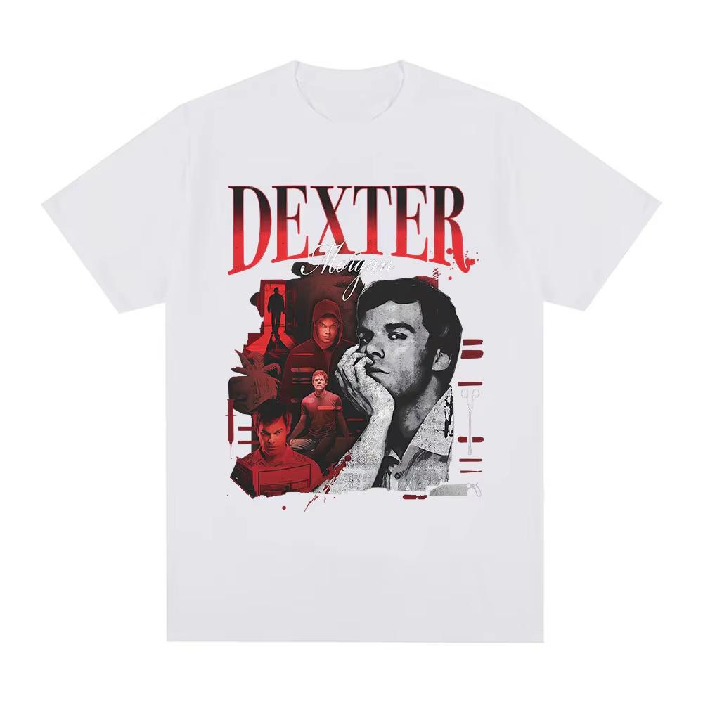 Tv Series Dexter Morgan Graphic T-shirts Men's Women Clothing Casual Cotton Oversized Short Sleeve T Shirts Harajuku