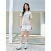 INMAN 2025 Summer Women's Sequin Embroidered Cotton T-Shirt