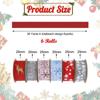 6Pcs Christmas Ribbons Xmas DIY Width 2.5cm Gifts Wrapping Snowflake Stars Elk for