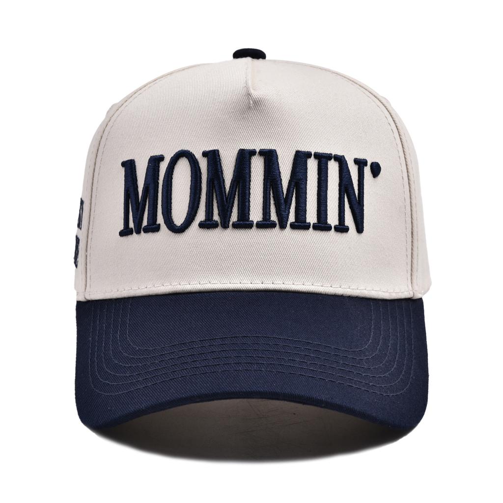 MOMMIN MAMA DAD Outdoor 3D Stickerei Baumwolle Retro Damen Verstellbar Trucker Kappe Lässig Herren Spleißfarbe Baseball Snapback Hüte