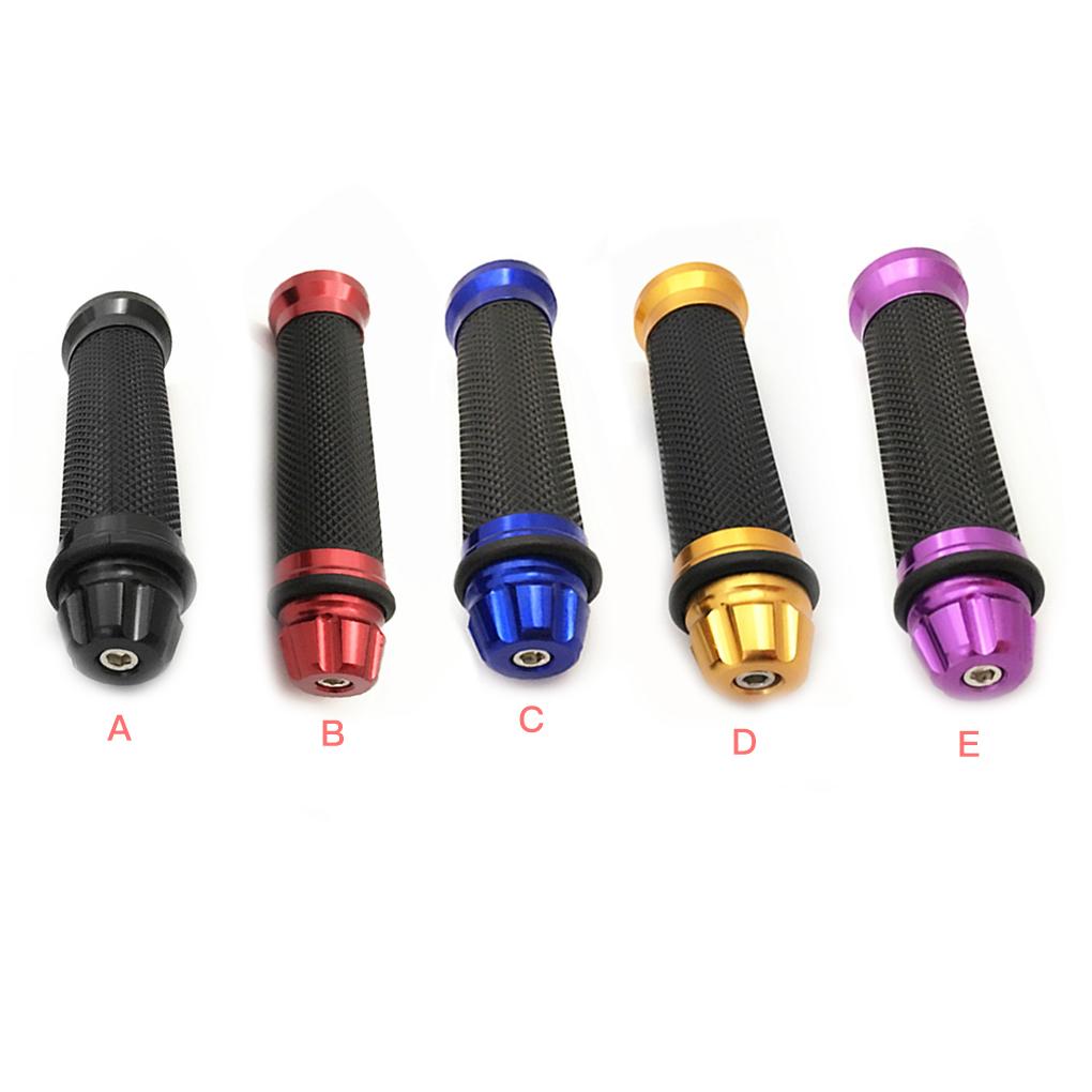 Adjustabble Pair Motorcycle Handlebar Aluminium Alloy Hand Grip Kits Sets Grips Slippery Proof Bar Grips for Motor Cruiser