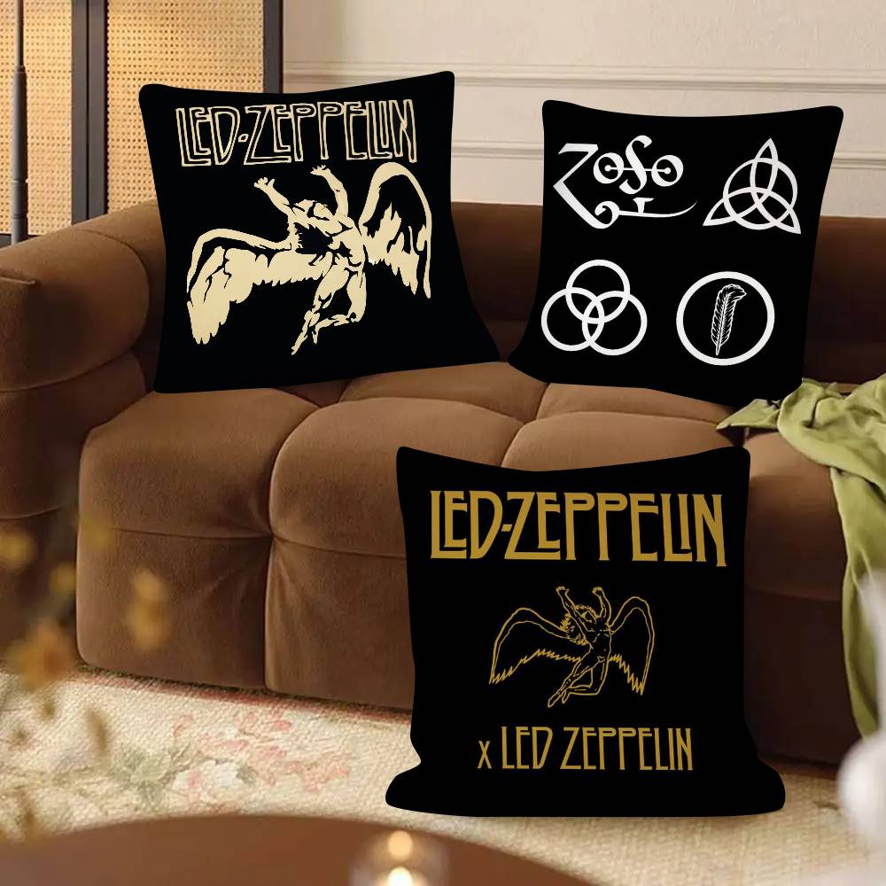 1Pc Band L-Led Z-Zeppelin Pillow Case Fashion Square Pillowcase Bedroom Sofa Room Ins Decoration Leisure