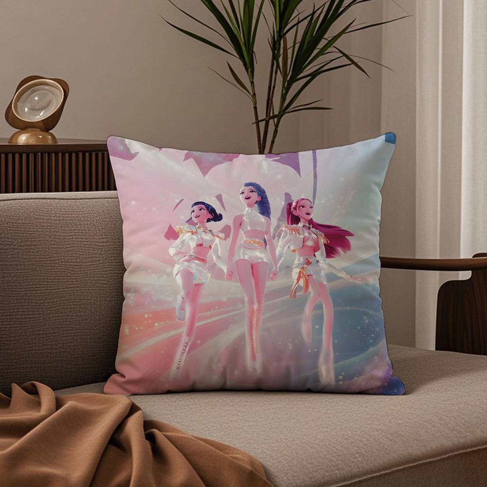 KPop Demon H-Hunters Pop Pillow Case Good Printing Pillowcase Living Room Sofa Cushion Cover Bedroom Room Decor