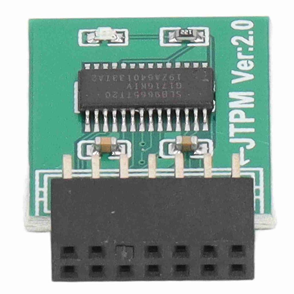 Msi TPM 2.0 Modul TPM 2.0 Modul Starke Verschlüsselung 14-Pin LPC-Schnittstelle TPM-Modulplatine für Win11 Grün