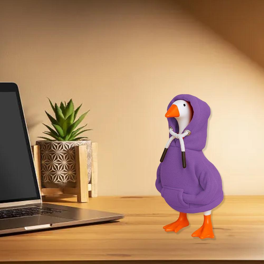 7 Inch Desk Goose Hoodie Made of Soft and Cotton Blend Designed To Resists Dust and Fading Enhancing Desk Decor