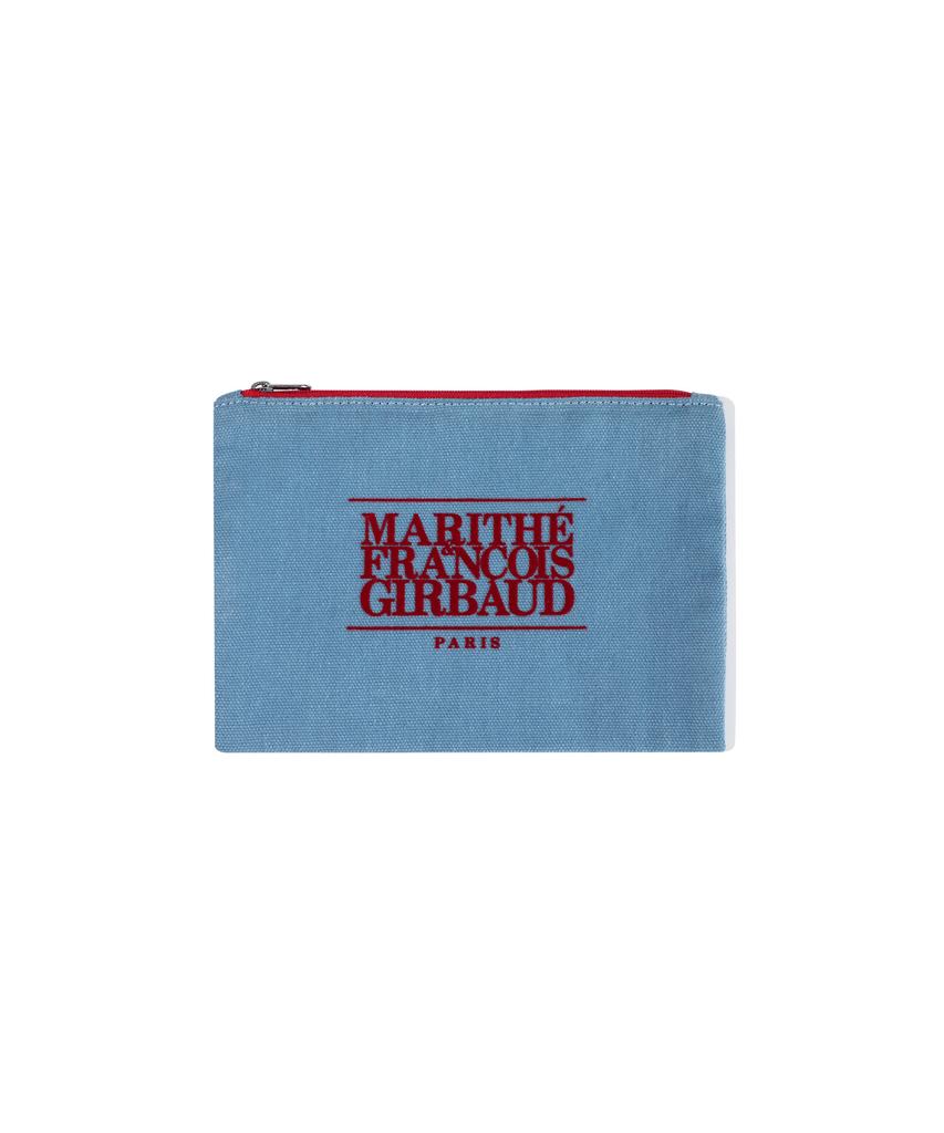 Marith + Franois Girbaud Classic Logo Color Cotton Pouch Light Blue