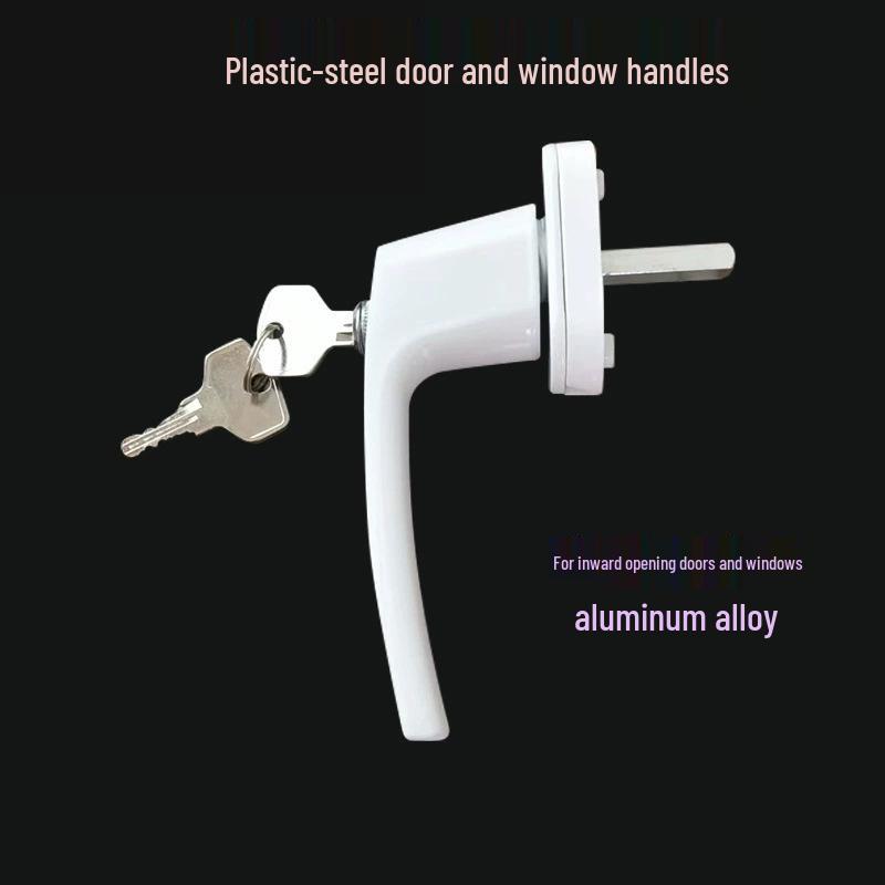 Child-Safe Casement Window Handle: Metal, Lockable with Key