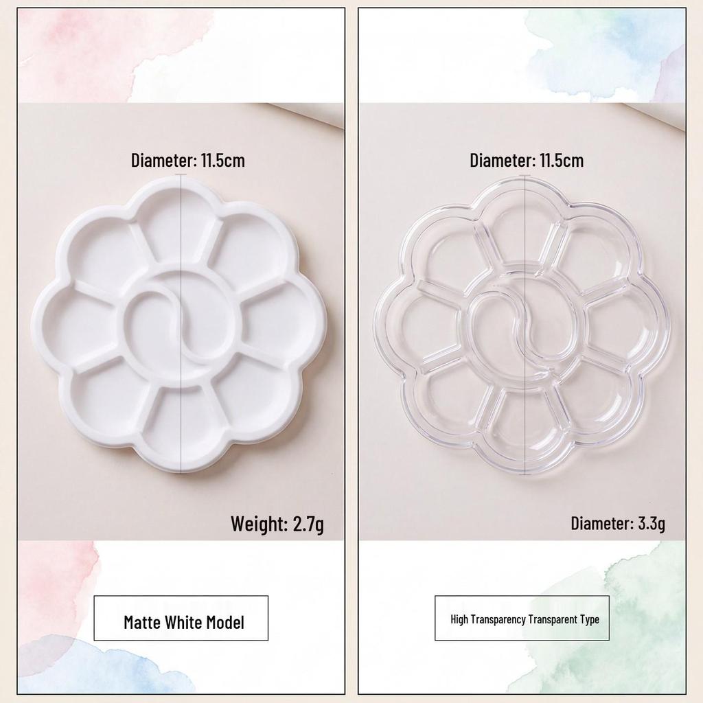 Plum Blossom Children's Art Painting Palette