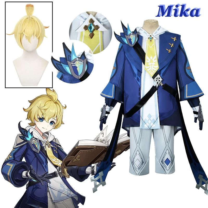   Mika Cosplay Costume Game  Mika Wig Uniform Clothes Halloween Carnival Party Costumes for Man Woaman