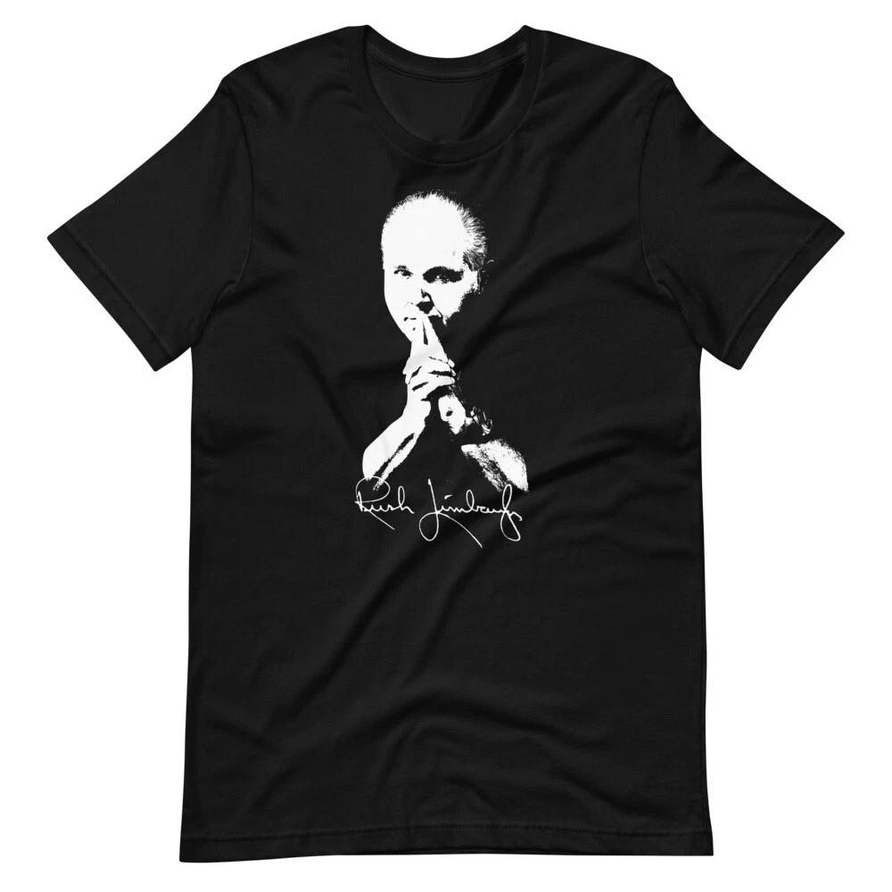

RUSH LIMBAUGH Black Tee Short-Sleeve Unisex T-Shirt XXXL