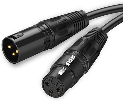 CABLETIME Mikrofonkabel, XLR-Kabel, Canon-Kabel, Stecker auf Buchse, XLR-Symmetrische Verbindung, Kompatibel mit AV-Verstärkern, Lautsprechern und anderen Aufnahmegeräten