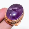 Natural Sage Amethyst Gemstone 925 Sterling Silver Jewelry Ring Size 8.5 AR-18247