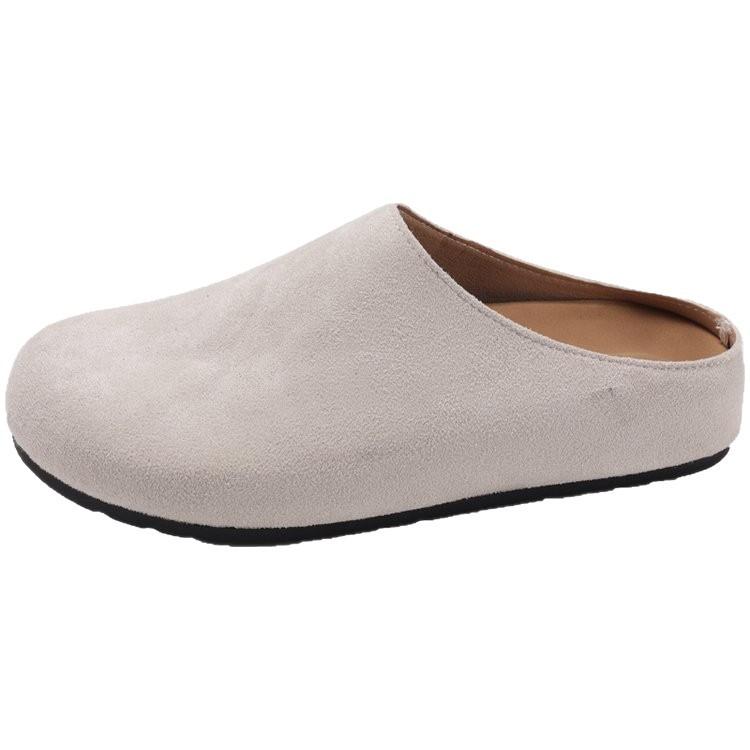 Lazy Shoes French Retro Outer Wear Boken Shoes Slippers One Pedal Versatile Casual Half Drag Early Spring New Bag Head Drag