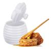 Pojemnik Porcelanowy na Miód Miodownik Nabierak do Miodu z Pokrywką