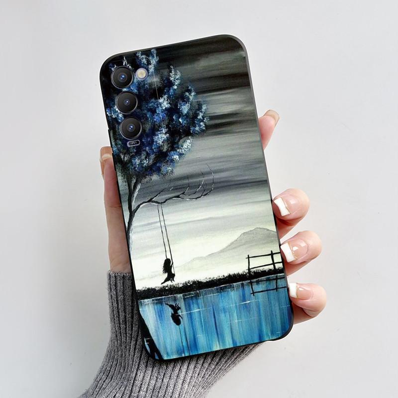 For Tecno Camon 18P Phone Case Shockproof Cover Cute Cartoon Love Heart Soft Funda For Tecno Camon 18 Premier Camon18 18i Bumper