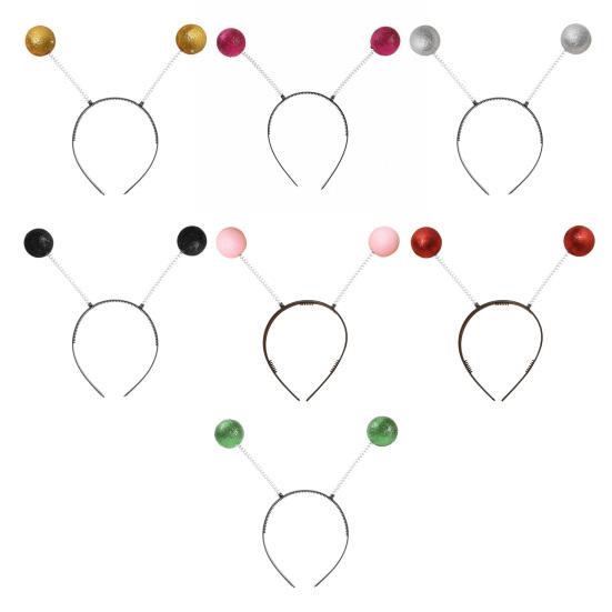 Party Headband Spring Design Glitter Ball Decor Hair Hoop Cartoon Style Autumn Winter Birthday Celebration Accessories