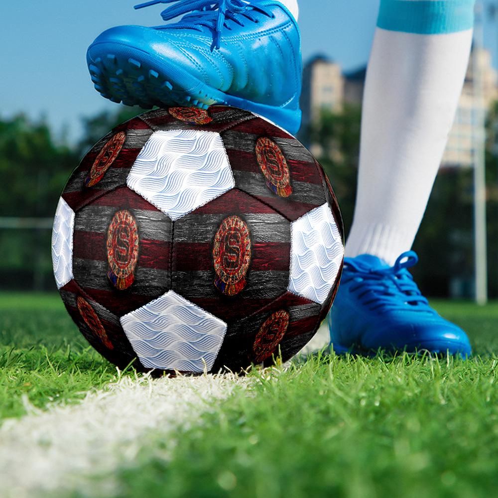 1pc AC Sparta Praha Football Soccer Ball Size 5 Indoor Soccer Ball Fashion Colorful Backyard Game -Great For Sports Fans Gift