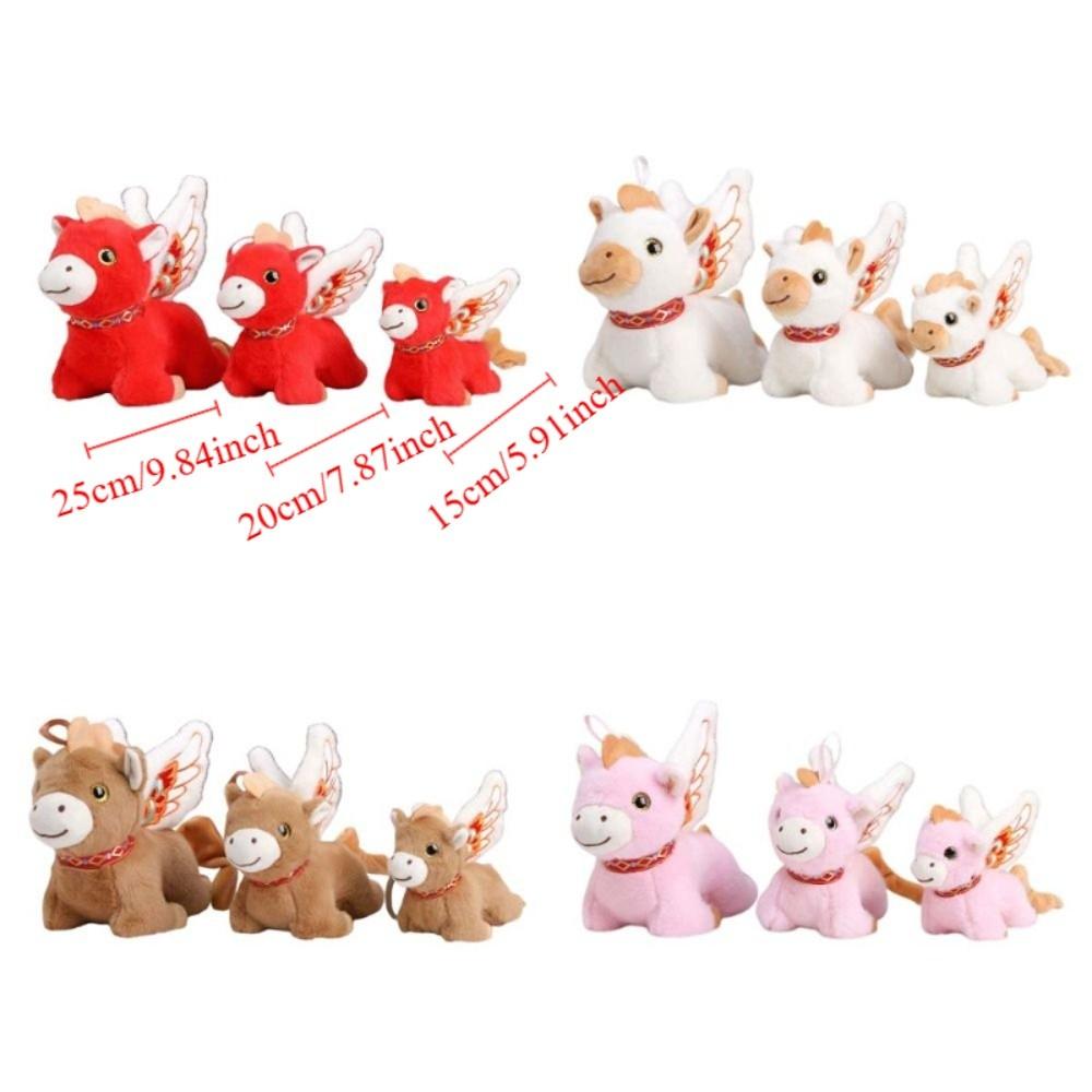 Cartoon Steed Doll Plush Flying Horse Keychain Plush Horse Doll Pendant  Festive Decor