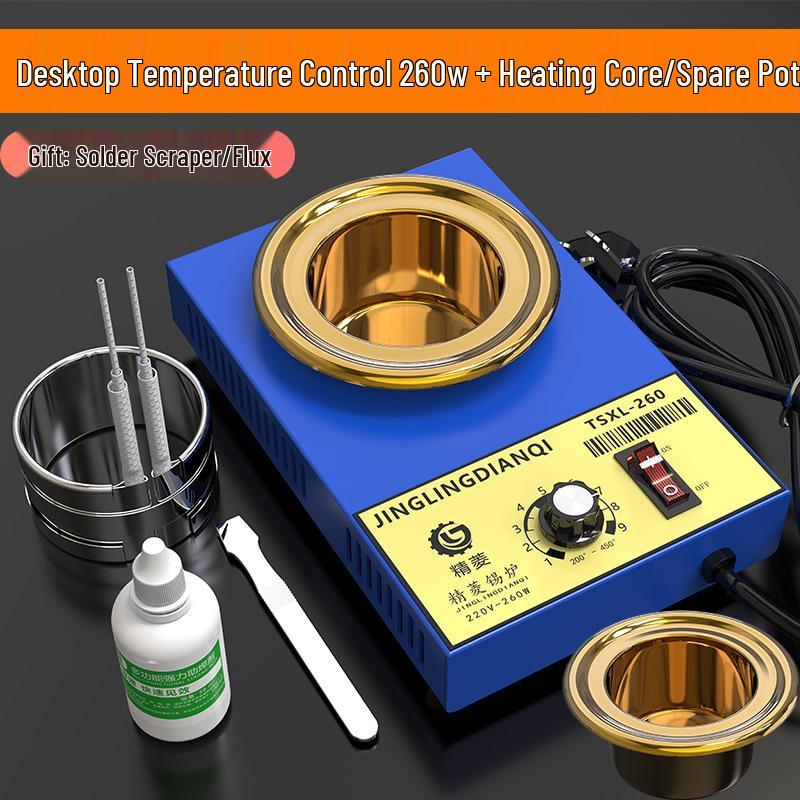 

Портативна електрична піч для плавлення олова: Паяльна піч з регульованою температурою для електриків