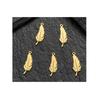 Mini Feather Leaf Pendant Stainless Steel Jewelry for DIY Bracelets & Necklaces