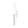 304 Stainless Steel Western Cutlery: Angled Handle Steak Knife, Dessert Spoon, and Fork Set